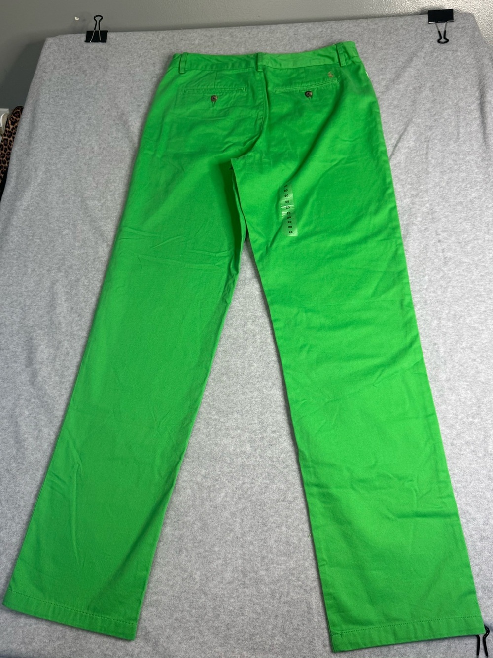 Polo Ralph Lauren Women Golf Green Stretch Cotton Chino Mid Rise Trousers 20